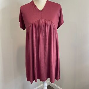 Olivia Rae Flowy Dress (Mauve Color)